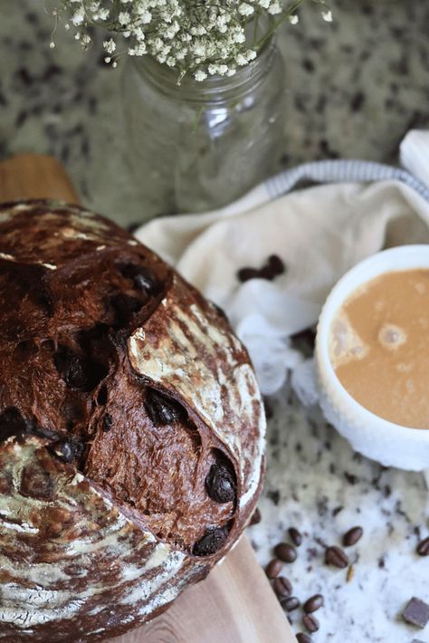 Chocolate Sourdough Bread Recipe, Homemade Sourdough Bread Recipes, Sourdough Bread Starter, Sourdough Starter Discard Recipe, Bread Starter, Sourdough Starter Recipe, Chocolate Bread, Chocolate Espresso, Sourdough Baking