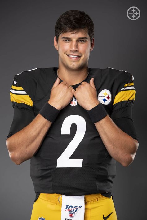 Steelers Gameday Plus: Pittsburgh Steelers quarterback Mason Rudolph (2) poses for a photo during the Steelers 2020 media day, Wednesday, Aug. 5, 2020 in Pittsburgh, PA. (Karl Roser / Pittsburgh Steelers) Mason Rudolph, Pittsburgh Steelers Players, Steelers Girl, Nfl Championships, Pittsburg Steelers, Pittsburgh Steelers Football, Media Day, Steeler Nation, American Football Team