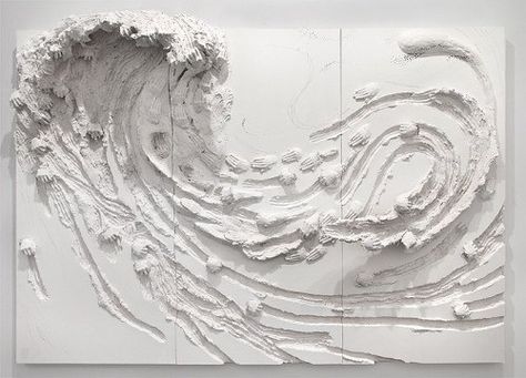 Talented wave art Giuseppe Penone, Drywall Art, Generative Design, 3d Studio, Relief Sculpture, Plaster Art, 수채화 그림, Wave Art, Sculpture Installation