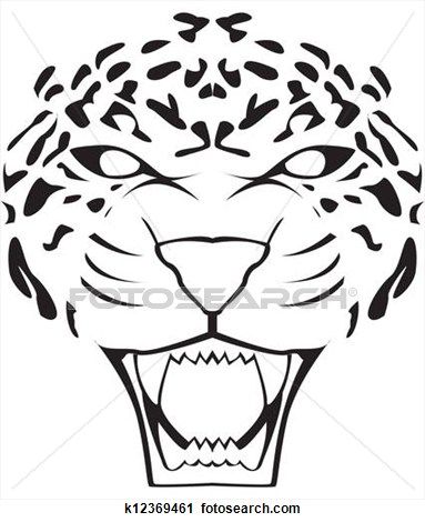 Clipart of Close-up Leopard Face Front View Vector k7052425 ... Cheetah Drawing, Jaguar Tattoo, Face Line Drawing, Leopard Face, Paisley Art, Face Lines, Drawing Templates, Tattoo Outline, Outline Drawings