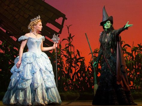 Wicked Witches @Izzie Harlow Broadway Wicked, Wicked Costumes, Elphaba And Glinda, Wicked Musical, Kristin Chenoweth, Lele Sadoughi, Wicked Witch, Broadway Musicals, Show Photos