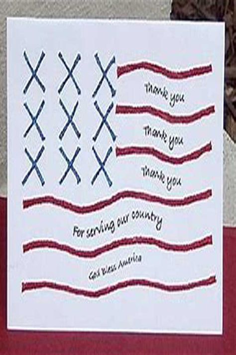 Veterans Day Cards For Kids, Valentines For Veterans, Give Back Ideas, Ideas For Veterans Day, Cards For Veterans, Veterans Cards, Memorial Day Cards, Military Letters, Veterans Day Art