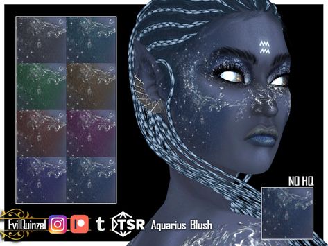 Sims 4 Body Glitter, Sims 4 Mermaid Makeup, Sims 4 Cc Mermaid Makeup, Avatar The Way Of Water Sims 4 Cc, Sims4 Avatar Cc, Mystical Sims 4 Cc, Sims Avatar Cc, Sims 4 Cc Astrology, Sims 4 Cc Avatar Skin