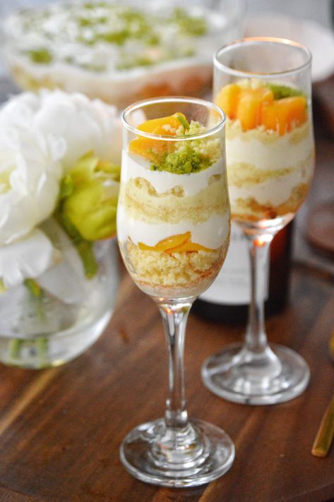 Mango Lassi Aesthetic, New Desserts Trends, Rasmalai Mousse, Mango Trifle Recipes, Mango Tiramisu Recipe, Fusion Mithai, Mango Rasmalai, Pudding Photography, Mango Trifle