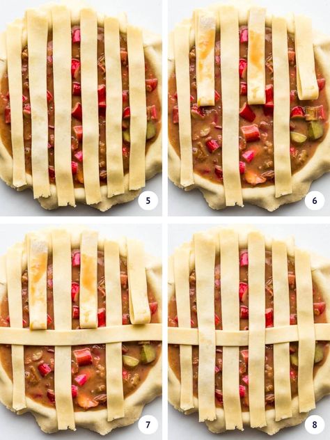 Learn how to make a lattice pie crust top for fruit pies. Find out how thick to cut the strips, how much dough you need to cover a standard 9-inch pie, and how to weave the strips to form a lattice. How To Braid Pie Crust, Lattice Pie Crust How To, Maple Apple Pie, Lattice Pastry, Peach Mango Pie, Lattice Pie Crust, Pie Crust Top, Decorative Pie Crust, Lattice Crust