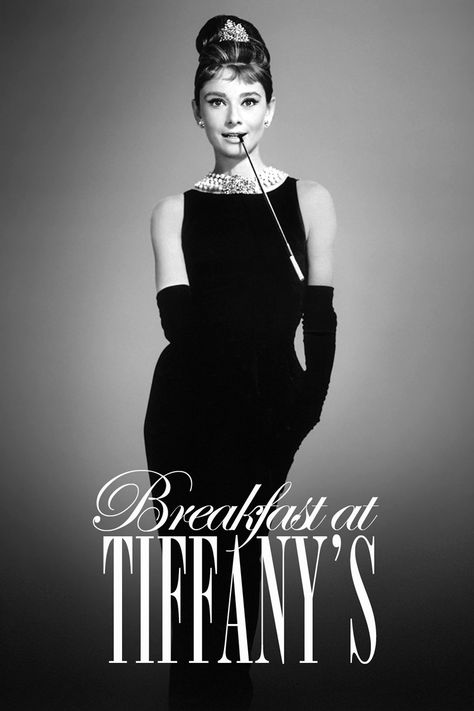 Breakfast at Tiffanys Movie Poster Breakfast At Tiffany's Poster, Breakfast At Tiffany's Movie, Best Classic Movies, Audrey Hepburn Breakfast At Tiffanys, George Peppard, Hollywood Pictures, Holly Golightly, Meme Maker, Fashion 90s