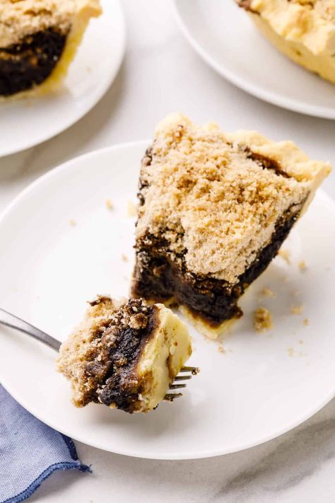 Shoofly Pie Recipe, Shoo Fly Pie, Dutch Desserts, Molasses Cake, Shoofly Pie, Pie Crust Uses, Fun Thanksgiving Desserts, Pie Crust Dough, Shoo Fly