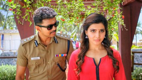 Theri Movie Images, Theri Movie, Vijay And Samantha, Vijay Samantha, Vijay Cute Images, Movie Template, Ilayathalapathy Vijay Cute Images, Vijay Photos, Thalapathi Vijay