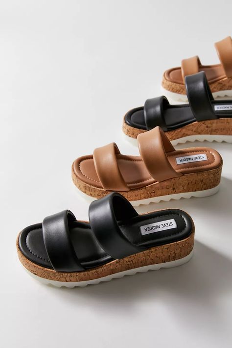 Steve Madden Defuse Cork Platform Sandal | Urban Outfitters Women Platform Sandals, Sandal Platform, Spring 2023, Sneakers Boots, Sandal Espadrille, Platform Sandals, Women's Shoes Sandals, Birkenstock, Steve Madden