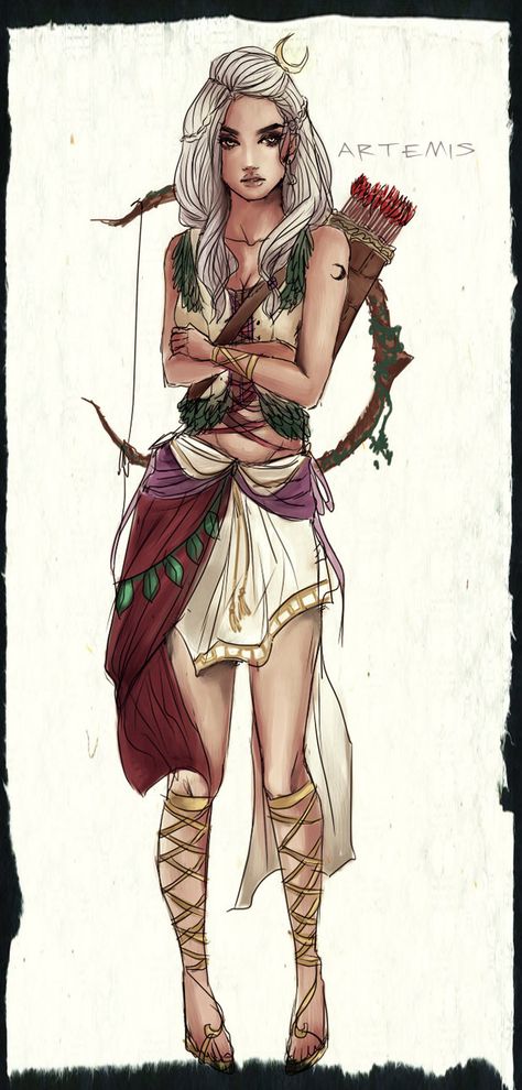 Artemis: Invocation to Artemis I Artemis Dress Greek Gods, Artemis Cosplay Goddesses, Artemis Outfit Aesthetic, Artemis Halloween Costume, Artemis Costume Goddesses, Arthemisa Goddess, Artemis Goddess Drawing, Artemis Goddess Costume, Artemis Goddess Art