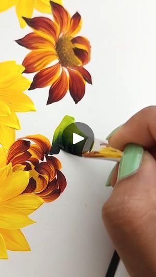 2.8K views · 148 reactions | Painting a Radiant Sunflower Bouquet | Painting a Radiant Sunflower Bouquet | By Colors N Shades-The magical Rendering | Facebook Bouquet Painting, Sunflower Bouquet, Sunflower Bouquets, Sunflower, Shades, Color