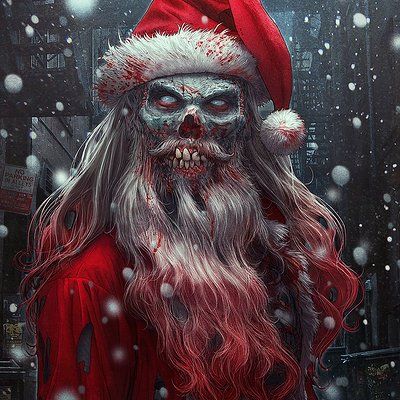 ArtStation - Kerem Beyit Kerem Beyit, Zombie Illustration, Creepy Photos, Skeleton Makeup, Saint Nick, Hair Raising, Black And Tan, In The Dark, Zombie