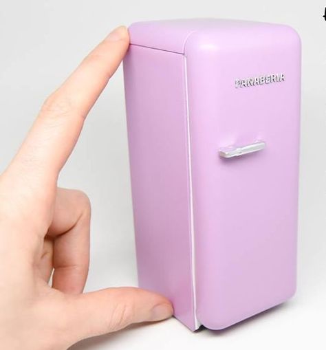 Miniature Fridge, Pink Fridge, Pink Dollhouse, Dollhouse Miniatures Kitchen, Retro Fridge, Vintage Appliances, Barbie Doll House, Miniature Kitchen, Barbie Diy