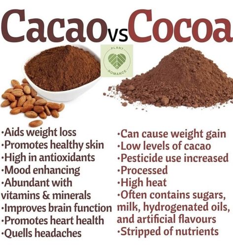 Cocoa Vs Cacao, Benefits Of Cacao, Cacao Drink, Food Health Benefits, Home Health Remedies, Health Knowledge, Healing Food, Natural Health Remedies, Food Facts