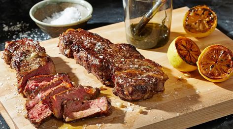 For Beautifully Cooked Steak, Take it Low and Slow in the Oven Slow Cook Steak, Cook Steak In Oven, Steak In Oven, Cook Steak, Modernist Cuisine, Flaky Salt, Slow Roast, Slow Cook, Strip Steak