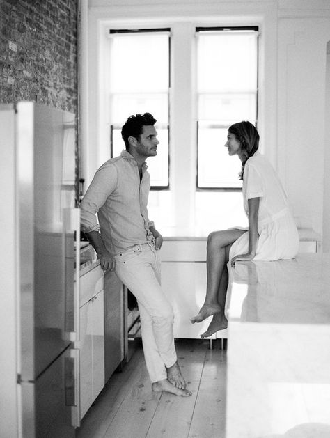 at home engagement photos Classy Relationship, Modern Hepburn, Wit And Delight, Black And White Couples, Home Photo Shoots, Cute Couple Quotes, Stay Classy, Life Well Lived, Wedding Advice