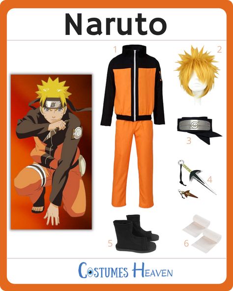 Naruto Costume Ideas, Naruto Costume Female, Diy Anime Costume, Naruto Costume Diy, Naruto Cosplay Female, Naruto Halloween Costumes, Naruto Costume, Naruto Headband, Kid Naruto