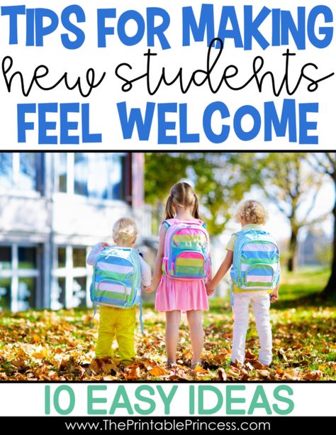 When a new student starts in the middle of the year, it can be a challenge for everyone, especially the new student! Being prepared and making new students feel welcome are the keys to a smooth transition. Here are 10 easy to implement ideas to help you prepare for a new student and making them feel like part of your classroom family. Student Introduction Activities, Classroom Family, New Student Orientation, Introduction Activities, Printable Princess, First Week Of School Ideas, Welcome Students, First Day Of Class, New Student