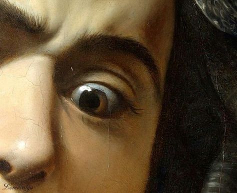 Caravaggio, particolare da Medusa Michelangelo Caravaggio, Caravaggio Paintings, Eyes Wide Open, Baroque Painting, Baroque Art, Eye Painting, Caravaggio, Detail Art, Classical Art