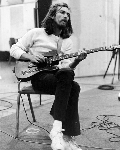 George Harrison July 9th, 1969. George Harrison, A Man, Guitar