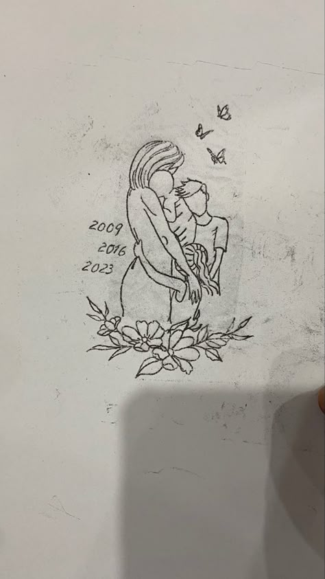 Mom With Two Daughters Tattoo, Mom Of Multiples Tattoo, Mother Son Silhouette Tattoo, Mom And 4 Kids Tattoo, Mom 3 Kids Tattoo, Mom With 3 Kids Tattoo, Mother And Kids Tattoo Ideas, Mother And 3 Children Tattoo, Mom And Three Kids Tattoo