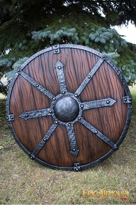 Larp Shield, Escudo Viking, Arte Viking, Art Viking, Viking Decor, Wooden Shield, Viking Life, Viking Shield, Viking Art