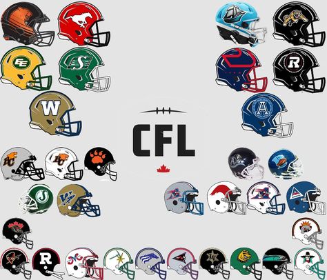 #CFL current and defunct Cave Pictures, Dish Room, Bc Lions, World Football League, Cfl Football, Jefferson Quotes, Electric Football, Football Logo Design, Nfl Uniforms