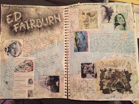 Ed Fairburn, Artist Research Page, Artist Research, Alevel Art, Gcse Photography, Art Folio, Photography Sketchbook, Textiles Sketchbook, Sketchbook Artist