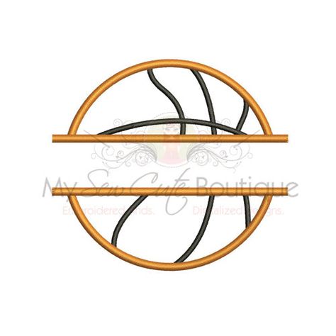 Split Applique Basketball Design  8 sizes  by mysewcuteboutique Basketball Embroidery, Embroidery Machine Applique Designs, Weaving For Kids, Create Name, Machine Applique Designs, New Embroidery Designs, Basketball Design, Basketball Mom, Design Embroidery