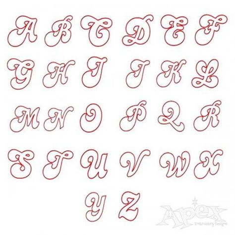 Disco Font Alphabet, Girly Fonts Alphabet Cute, Preppy Fonts Alphabet, Girly Fonts Alphabet, Disco Embroidery, Disco Font, Alfabeto Lettering, Cool Fonts Alphabet, Girly Fonts