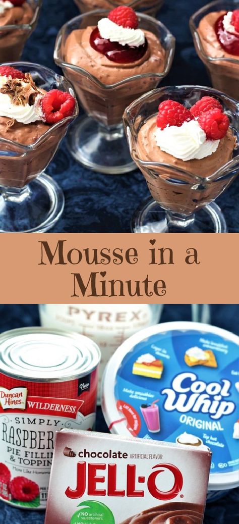 Desserts With Cool Whip Easy, How To Make Mousse Recipes, Mousse Recipes Easy Pudding, Chocolate Mousse Recipe Easy Pudding, Keto Chocolate Mousse Pudding Jello, Healthy Desserts Cool Whip, Desserts Using Whipped Cream, Chocolate Mousse Recipe Easy Pudding Cool Whip, Easy Dessert Recipes With Cool Whip