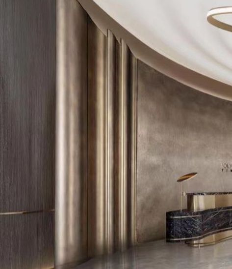 Hotel Corridor Design, Luxury Lobby Design, Absolute Collagen, Entrance Lobby Design, Luxury Spa Design, Wall Detail, Interior Decorating Living Room, Hotel Corridor, Corridor Design