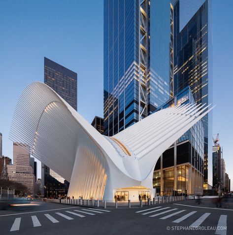 Neo Futurism, World Trade Center Nyc, Capsule Hotel, Timber Architecture, High Building, Cityscape Photography, One World Trade Center, Santiago Calatrava, Education Architecture