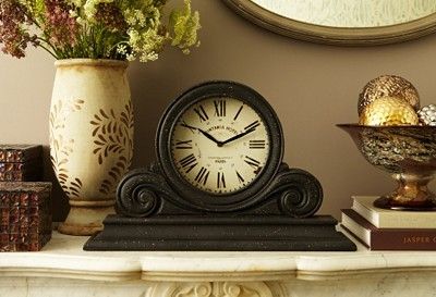 mantel decor Mantel Clock Decorating Ideas, Mantle Clock Decorating Ideas, Stone Fireplace Makeover, British Colonial Decor, Fireplace Mantle Decor, Fireplace Set, Fireplace Mantel Decor, Colonial Decor, Mantel Clocks