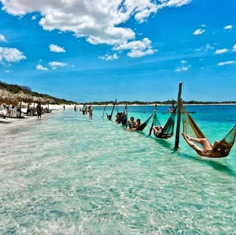 Jericoacoara beach in Ceara state, Brazil Destination Voyage, Beach Paradise, White Sand, Places Around The World, Vacation Destinations, Scuba Diving, Vacation Spots, Dream Vacations, Beautiful Beaches