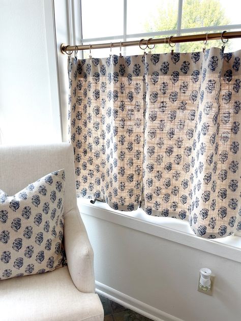 Square bay window curtains