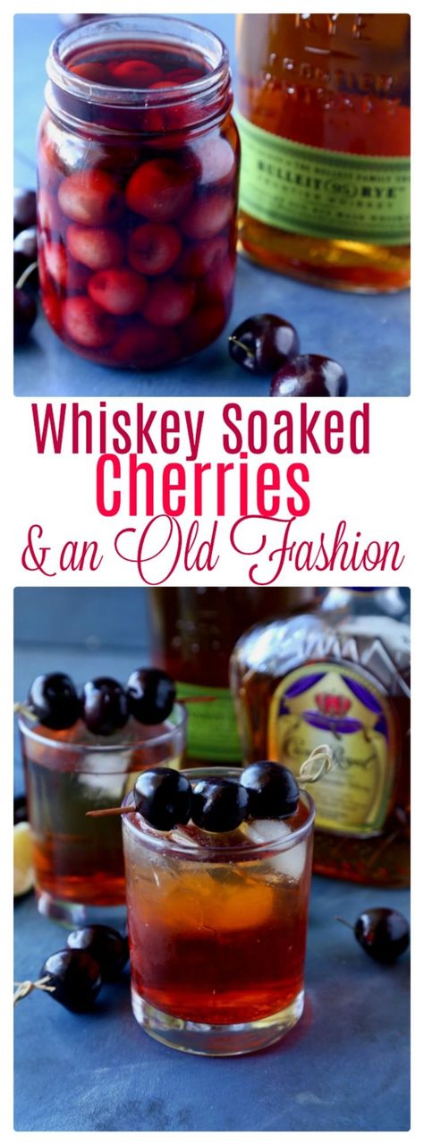 Cherry Soaked In Alcohol, Homemade Summer Drinks, Bourbon Cherries, Holiday Ice Cream, Delicious Drink Recipes, Whiskey Sour, Cherry Recipes, Drinks Alcohol Recipes, Alcohol Recipes