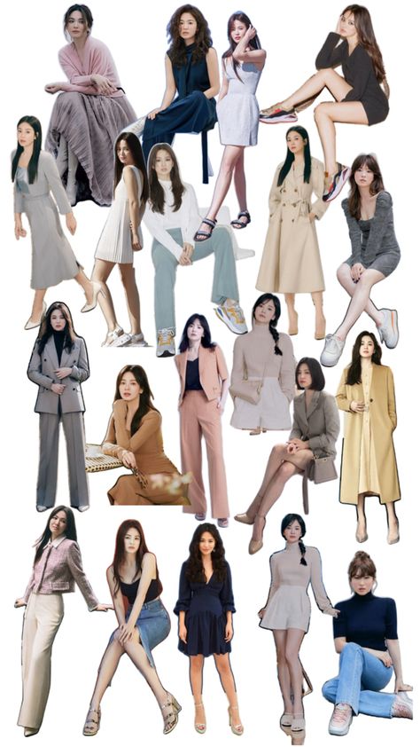 Style Icon Song Hye Kyo Aesthetic, Spring Personal Color, Kyo Aesthetic, Outfits Color Palette, Song Hye Kyo Style, Korean Fits, Spring Light, Hye Kyo, Personal Color