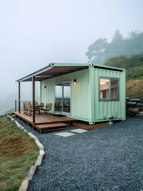 Diy Container, Tiny Container House, Lincoln Quotes, Shipping Container Home Designs, Shipping Container House Plans, Container Houses, Container Buildings, Building A Container Home, Eco Lodge