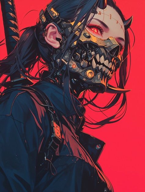 Japan Cyberpunk Wallpaper, Cyberpunk Asian, Cyberpunk Geisha, Cyberpunk Geisha Tattoo, Cyberpunk Women, Street Samurai Cyberpunk Female, Cyborgs Art, Arte 8 Bits, Cyberpunk Aesthetic