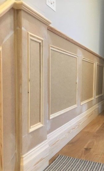 Self Assembly - The Wall Panelling Company Paneling Makeover, Stair Paneling, Fall Bloxburg, Wainscoting Styles, Wooden Panelling, Wall Paneling Diy, Wall Panels Bedroom, Wall Panel Design, Hallway Designs