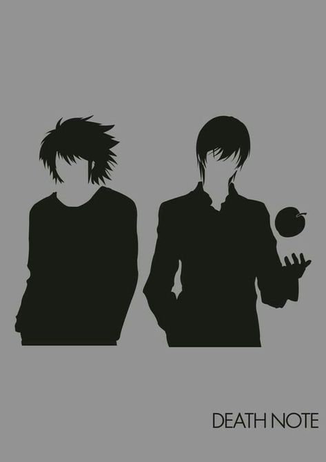 immagini varie di anime #casuale # Casuale # amreading # books # wattpad Light Yagami And L Wallpaper, Anime Silhouette, Yagami Light, Nate River, Pinterest Feed, L Wallpaper, L Lawliet, Light Yagami, L And Light