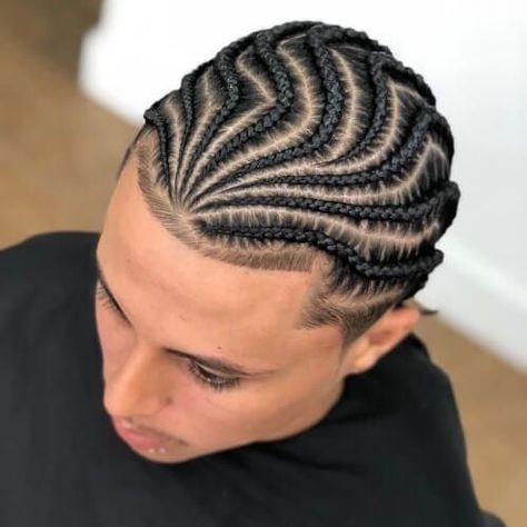 Easy Cornrow Styles Men - Best Cornrows Hairstyles For Men: Cool Cornrow Braids Styles - #menshairstyles #menshair #menshaircuts #menshaircutideas #menshairstyletrends #mensfashion #mensstyle #fade #undercut #barbershop #barber #cornrows #manbraids #braids Cornrow Styles, Braid Styles For Men, Trendy We Fryzurach, Boy Braids Hairstyles, Cornrow Hairstyles For Men, Cornrow Braids, Braids For Boys, Dreadlock Styles, Hairstyles For