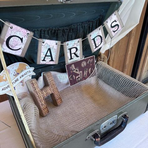 Grad Party Travel Theme, Travel Themed Retirement Party, Travel Theme Centerpiece Ideas, Travel Bridal Shower Theme, Travel Theme Party Decorations, Themed Graduation Party, Bridal Shower Theme Ideas, Travel Bridal Showers, Travel Theme Bridal Shower