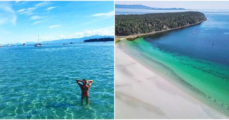 7 Beaches In B.C. That Feel Like A Vacation In The Caribbean - Narcity Tribune Bay Beach, Travel Bc, May Mood Board, Caribbean Restaurant, Aruba Travel, Caribbean Fashion, Caribbean Culture, Caribbean Food, Western Canada