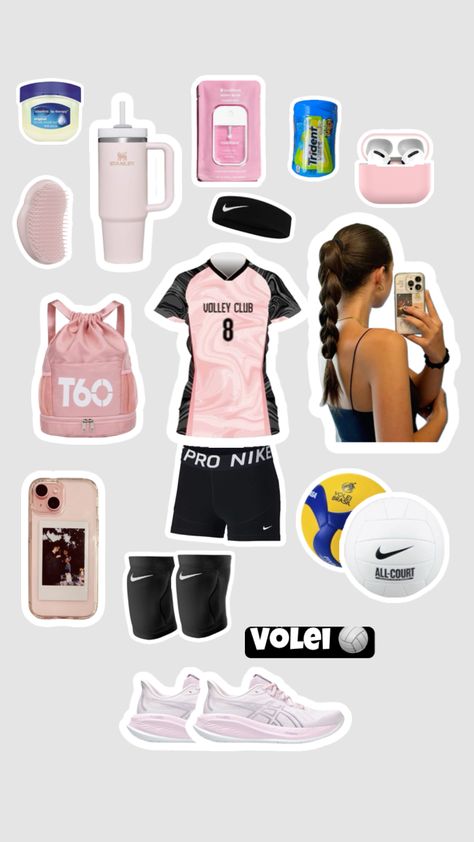 Volei #volleyball #volleyballoutfit #outfit #volei #voleiball #fitinspo #fit Volleyball Girls Outfits, Cute Volleyball Outfits, Volleyball Accessories, Vollyball Outfits, Estilo Blair Waldorf, Volleyball Wallpaper, Volleyball Uniforms, Cute Sporty Outfits, Volleyball Inspiration