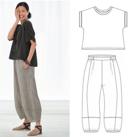 Make This With That! Roundup One - threadWEAR 301 - The Sewing Workshop Linen Pants Pattern, Pola Rok, Japanese Sewing Patterns, Sewing Clothes Women, Japanese Sewing, Sewing Workshop, Diy Vetement, Pants Sewing Pattern, Sew Ins