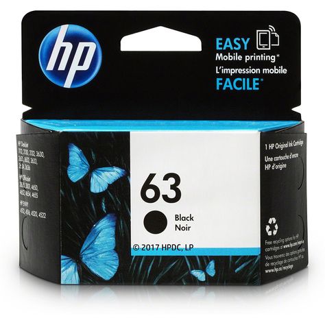 HP 63 Black Original Ink Cartridge (F6U62AN) * Check out the image by visiting the link. (This is an affiliate link) #OfficeProducts Foil Packaging, Printer Cartridge, Printer Ink Cartridges, Hewlett Packard, Hp Printer, Color Ink, Inkjet Printer, Office Products, Ink Cartridge