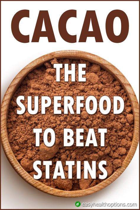 This week my wife and I realized how good we feel after a raw cacao powder-banana smoothie. It’s not all that surprising considering cacao has 40 times the antioxidants of blueberries. But I decided to look further into cacao’s health benefits and was even more impressed by how they challenge statins... Health Benefits Of Cocoa Powder, How To Use Cacao Powder, Navitas Cacao Powder Recipes, Cacao Powder Recipe Healthy, Raw Cacao Recipes, Ceremonial Cacao Recipe, Cocoa Powder Benefits, Benefits Of Cacao Powder, Cacao Powder Smoothie