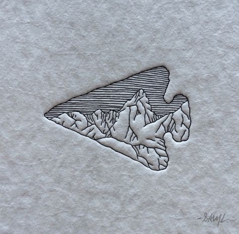 Arrowhead Tattoo, Sam Larson, Western Tattoos, Camping Photography, Mountain Tattoo, Mountain Photography, Piercing Tattoo, New Things, Beautiful Tattoos